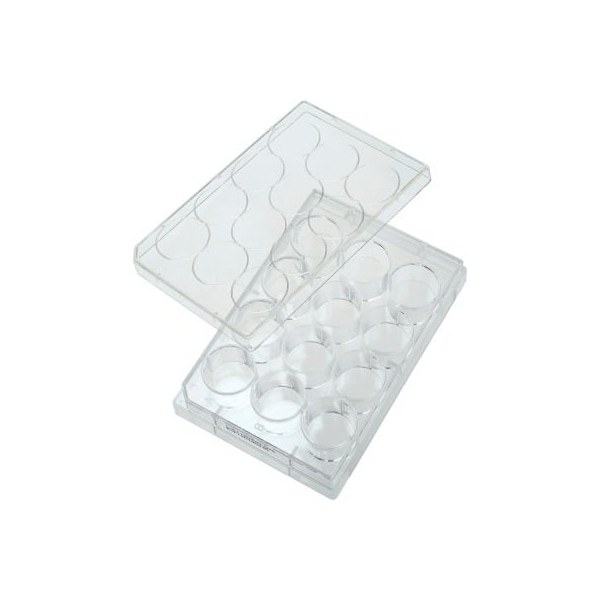 Celltreat 12 Well Tissue Culture Plate with Lid, Individual, Sterile 229111 - main